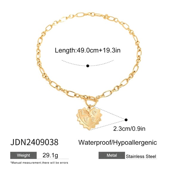 Elegant Gold Pendant Necklace - Picture 2 of 2